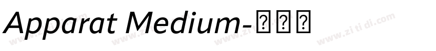 Apparat Medium字体转换 Apparat Medium字体转换